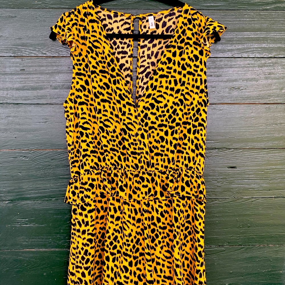 Frills cheetah romper